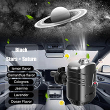 Load image into Gallery viewer, Car aromatherapy starry sky light air freshener, diffuser with starry sky projection, Saturn moon ceiling light rechargeable car decoration light, 2 adjustable modes, automatic on/off intelligent car accessories