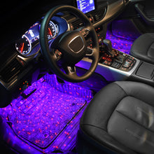 Load image into Gallery viewer, GCYS car interior USB star light-7 color-sound activated-4pcs-with remote control