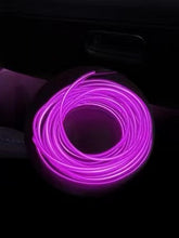 Load image into Gallery viewer, car interior cool light usb Ice Blue El Wire Auto Atmosphere Decorative Lamp Flexible Neon Light DIY