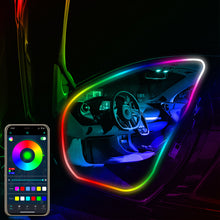 Load image into Gallery viewer, Car Door Frame LED Ambient Lights - Wireless Invisible Stream of Colorful Light for Enhanced Driving Comfort, USB-Powered (No Wiring Needed), Vehicle Lighting Upgrade, Streamlined Lighting Design, Without Battery
