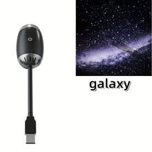Load image into Gallery viewer, USB Starry Sky Projection Light Car Bedroom Dual purpose HD Starry Sky Galaxy Romantic Atmosphere LED Light
