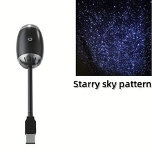 Load image into Gallery viewer, USB Starry Sky Projection Light Car Bedroom Dual purpose HD Starry Sky Galaxy Romantic Atmosphere LED Light
