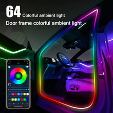 Load image into Gallery viewer, Car Door Frame LED Ambient Lights - Wireless Invisible Stream of Colorful Light for Enhanced Driving Comfort, USB-Powered (No Wiring Needed), Vehicle Lighting Upgrade, Streamlined Lighting Design, Without Battery
