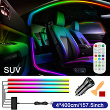 Load image into Gallery viewer, Car Door Frame LED Ambient Lights - Wireless Invisible Stream of Colorful Light for Enhanced Driving Comfort, USB-Powered (No Wiring Needed), Vehicle Lighting Upgrade, Streamlined Lighting Design, Without Battery
