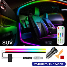 Load image into Gallery viewer, Car Door Frame LED Ambient Lights - Wireless Invisible Stream of Colorful Light for Enhanced Driving Comfort, USB-Powered (No Wiring Needed), Vehicle Lighting Upgrade, Streamlined Lighting Design, Without Battery
