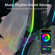 Load image into Gallery viewer, Car Door Frame LED Ambient Lights - Wireless Invisible Stream of Colorful Light for Enhanced Driving Comfort, USB-Powered (No Wiring Needed), Vehicle Lighting Upgrade, Streamlined Lighting Design, Without Battery
