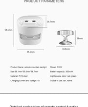 Load image into Gallery viewer, GCYS-wireless starry sky light with battery-angle adjustabale with magnet holder-mode switching-for car ,home and party use
