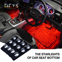 Load image into Gallery viewer, GCYS car interior USB star light-7 color-sound activated-4pcs-with remote control
