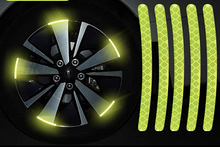 Load image into Gallery viewer, car wheel hub reflective sticker 20pcs
